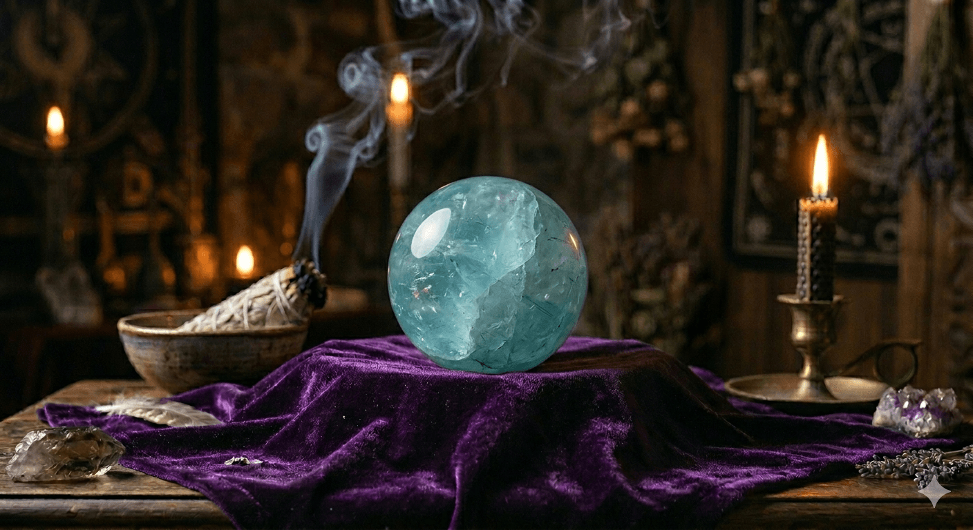 Aquamarine Serenity Sphere